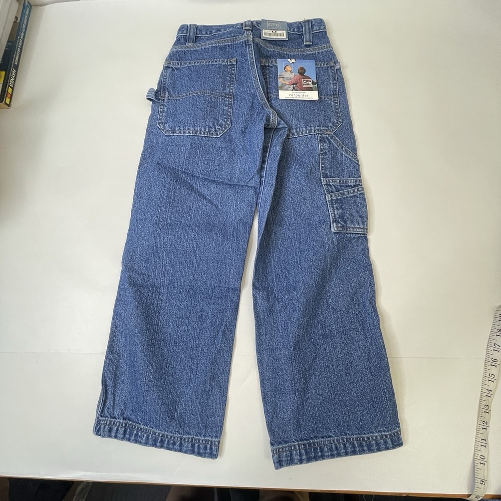 Lot of 2 Pairs of Boys Jeans Size 10 Carpenter Straight Leg Canyon River Blues - Picture 5 of 10
